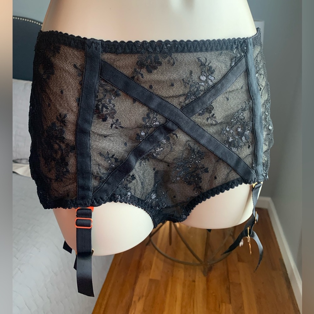 agent provocateur lace garter panties